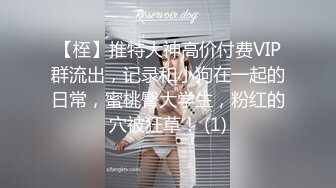 【桎】推特大神高价付费VIP群流出，记录和小狗在一起的日常，蜜桃臀大学生，粉红的穴被狂草！ (1)