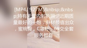 [MP4/ 927M]&nbsp;&nbsp;持有无套内射执照，近期质量最好的一炮，身材颜值出众，蜜桃臀，C罩杯，69交全套服务都有