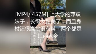 [MP4/ 457M] 上大学的兼职妹子，长得太甜美了，而且身材还很高挑很有料，两个都是江西老乡