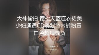 大神偷拍 宽松天蓝连衣裙美少妇通透CD淡紫色内裤粉罩 白色超短骚货